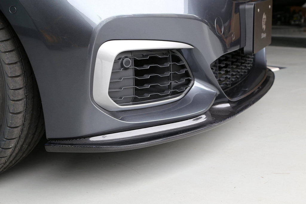 3DDesign Carbon Fibre Front Splitter for BMW 1 Series LCI (2015-2019, F20) - AUTOID® - Front Lips & Splitters - 3DDesign