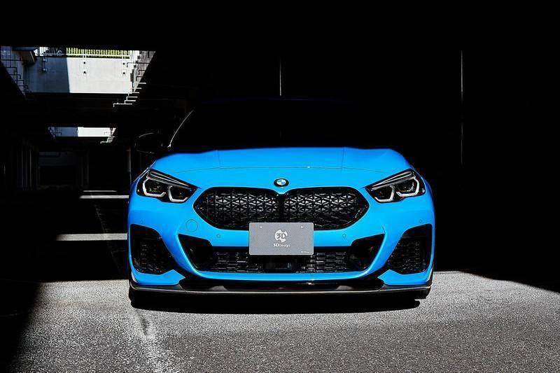 3DDesign Carbon Fibre Front Splitter for BMW 2 Series & M235i (2020-2024, F44) - AUTOID® - Front Lips & Splitters - 3DDesign