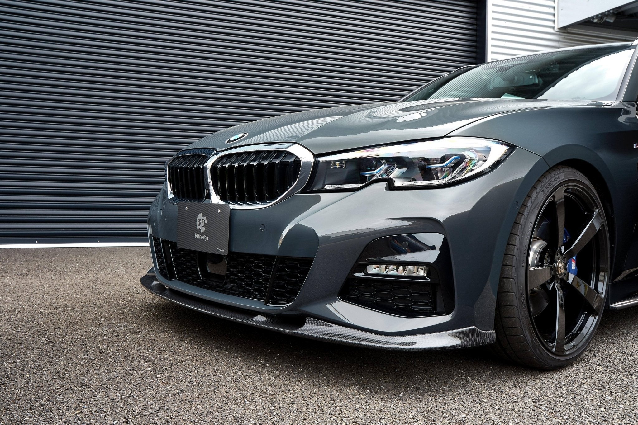 3DDesign Carbon Fibre Front Splitter for BMW 3 Series M Sport (2018-2022, G20 G21) - AUTOID® - Front Lips & Splitters - 3DDesign