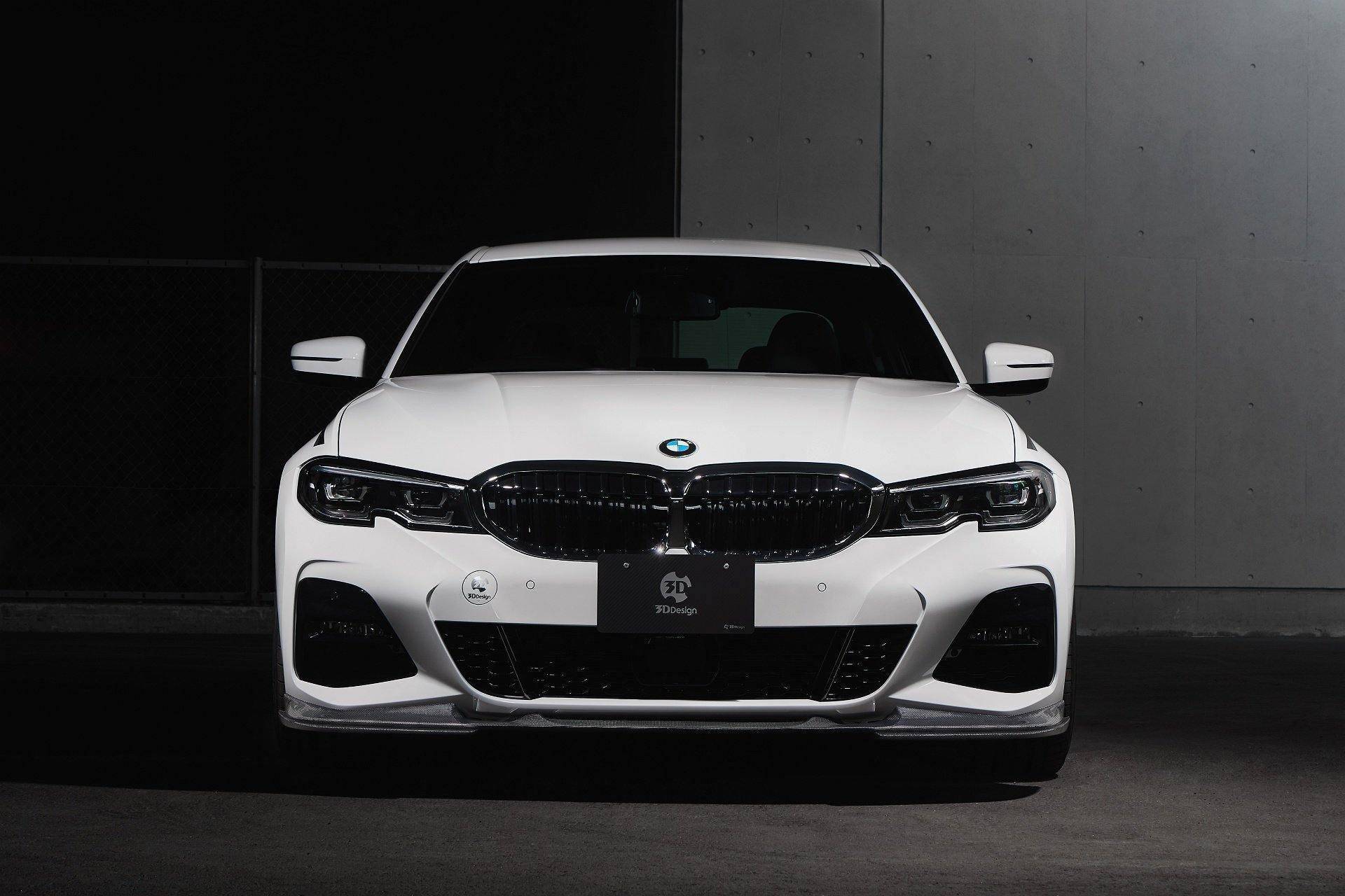 3DDesign Carbon Fibre Front Splitter for BMW 3 Series M Sport (2018-2022, G20 G21) - AUTOID® - Front Lips & Splitters - 3DDesign