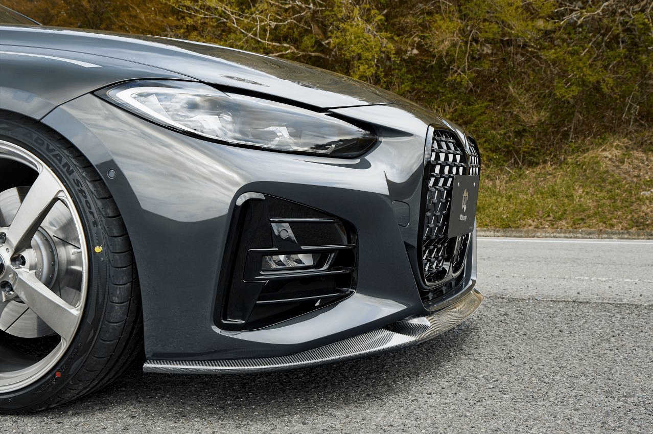 3DDesign Carbon Fibre Front Splitter for BMW 4 Series (2020+, G22 G23) - AUTOID® - Front Lips & Splitters - 3DDesign