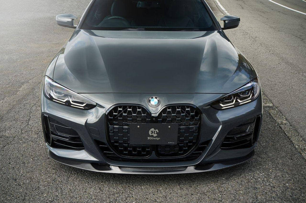3DDesign Carbon Fibre Front Splitter for BMW 4 Series (2020+, G22 G23) - AUTOID® - Front Lips & Splitters - 3DDesign