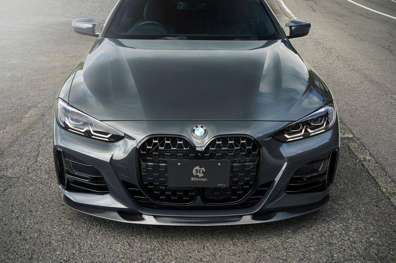 3DDesign Carbon Fibre Front Splitter for BMW 4 Series (2020+, G22 G23) - AUTOID® - Front Lips & Splitters - 3DDesign