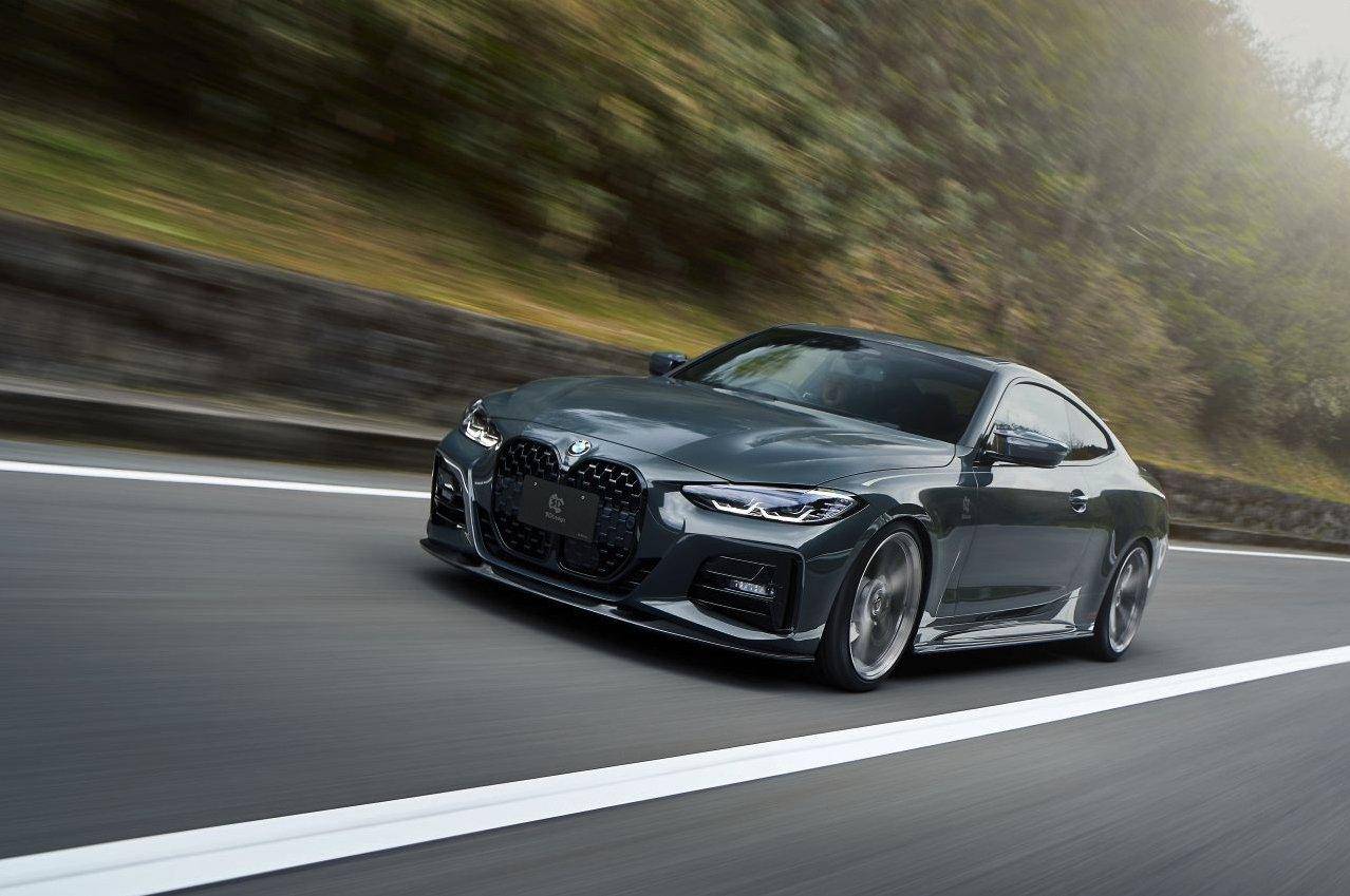 3DDesign Carbon Fibre Front Splitter for BMW 4 Series (2020+, G22 G23) - AUTOID® - Front Lips & Splitters - 3DDesign