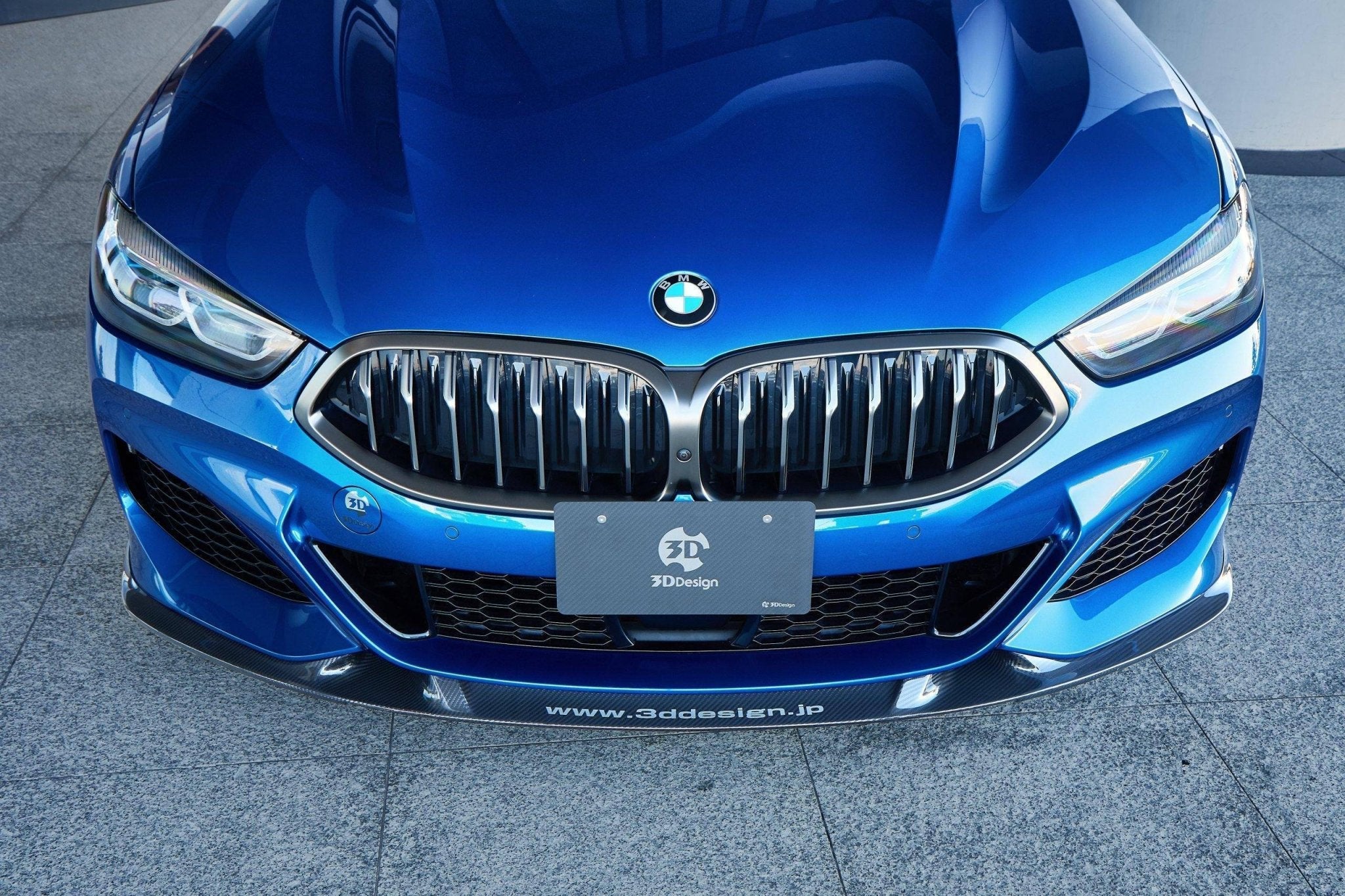 3DDesign Carbon Fibre Front Splitter for BMW 8 Series (2019+, G14 G15 G16) - AUTOID - Front Lips & Splitters - 3DDesign