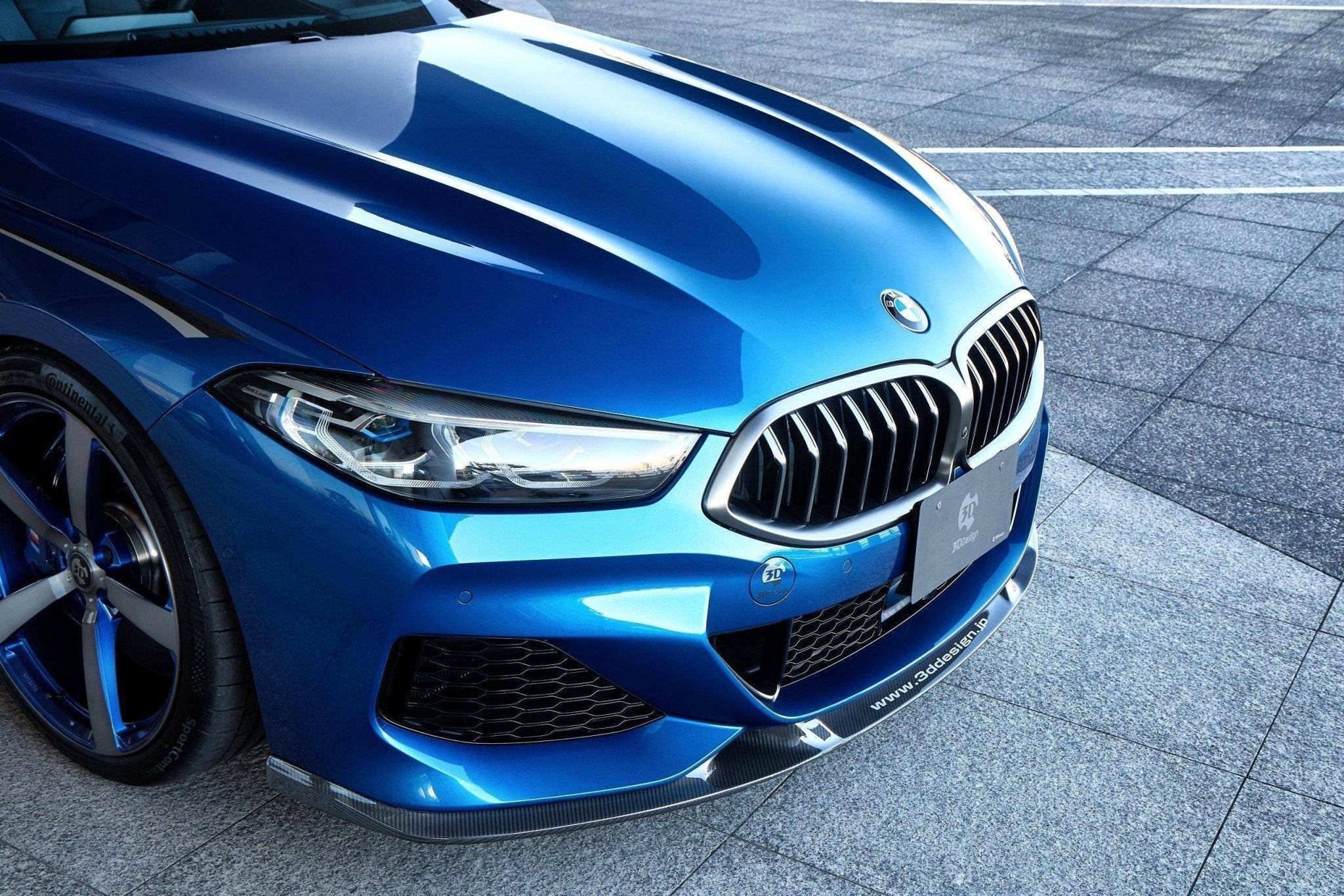 3DDesign Carbon Fibre Front Splitter for BMW 8 Series (2019+, G14 G15 G16) - AUTOID® - Front Lips & Splitters - 3DDesign