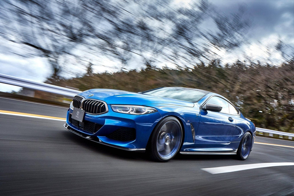 3DDesign Carbon Fibre Front Splitter for BMW 8 Series (2019+, G14 G15 G16) - AUTOID® - Front Lips & Splitters - 3DDesign