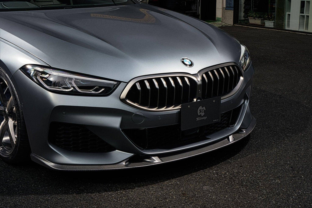 3DDesign Carbon Fibre Front Splitter for BMW 8 Series (2019+, G14 G15 G16) - AUTOID® - Front Lips & Splitters - 3DDesign