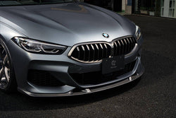 3DDesign Carbon Fibre Front Splitter for BMW 8 Series (2019+, G14 G15 G16) - AUTOID® - Front Lips & Splitters - 3DDesign