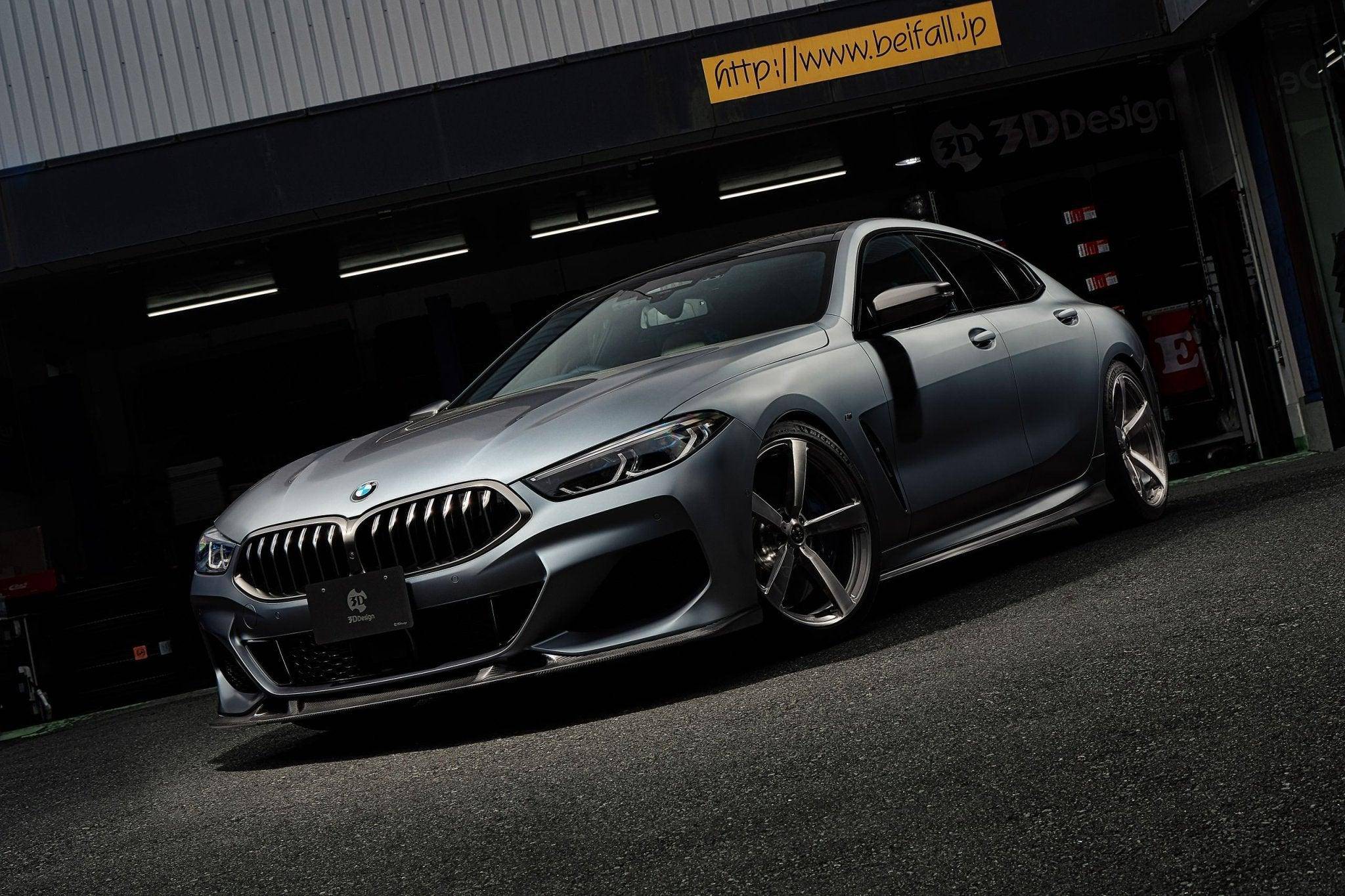 3DDesign Carbon Fibre Front Splitter for BMW 8 Series (2019+, G14 G15 G16) - AUTOID® - Front Lips & Splitters - 3DDesign