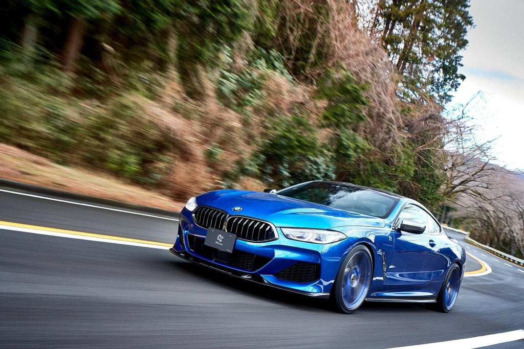 3DDesign Carbon Fibre Front Splitter for BMW 8 Series (2019+, G14 G15 G16) - AUTOID® - Front Lips & Splitters - 3DDesign