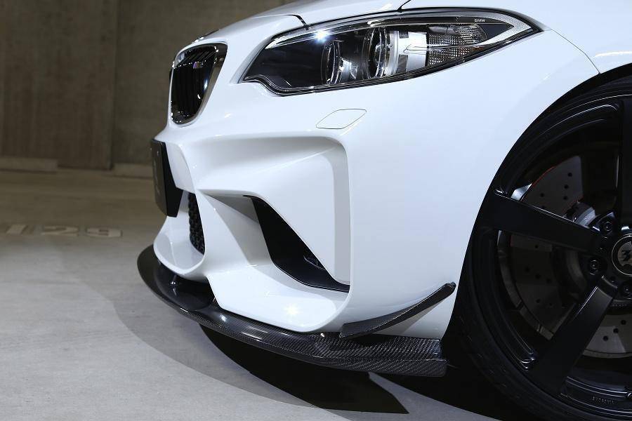 3DDesign Carbon Fibre Front Splitter for BMW M2 (2015 - 2018, F87) - AUTOID - Front Lips & Splitters - 3DDesign