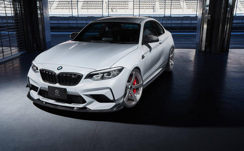 3DDesign Carbon Fibre Front Splitter for BMW M2 Competition (2018-2021, F87) - AUTOID® - Front Lips & Splitters - 3DDesign