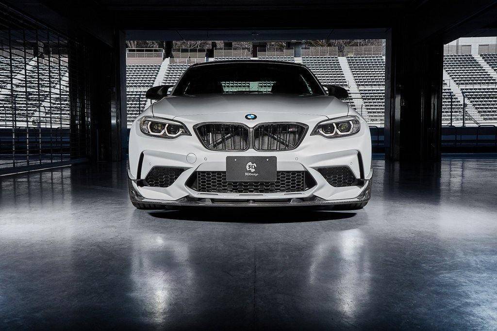 3DDesign Carbon Fibre Front Splitter for BMW M2 Competition (2018-2021, F87) - AUTOID® - Front Lips & Splitters - 3DDesign