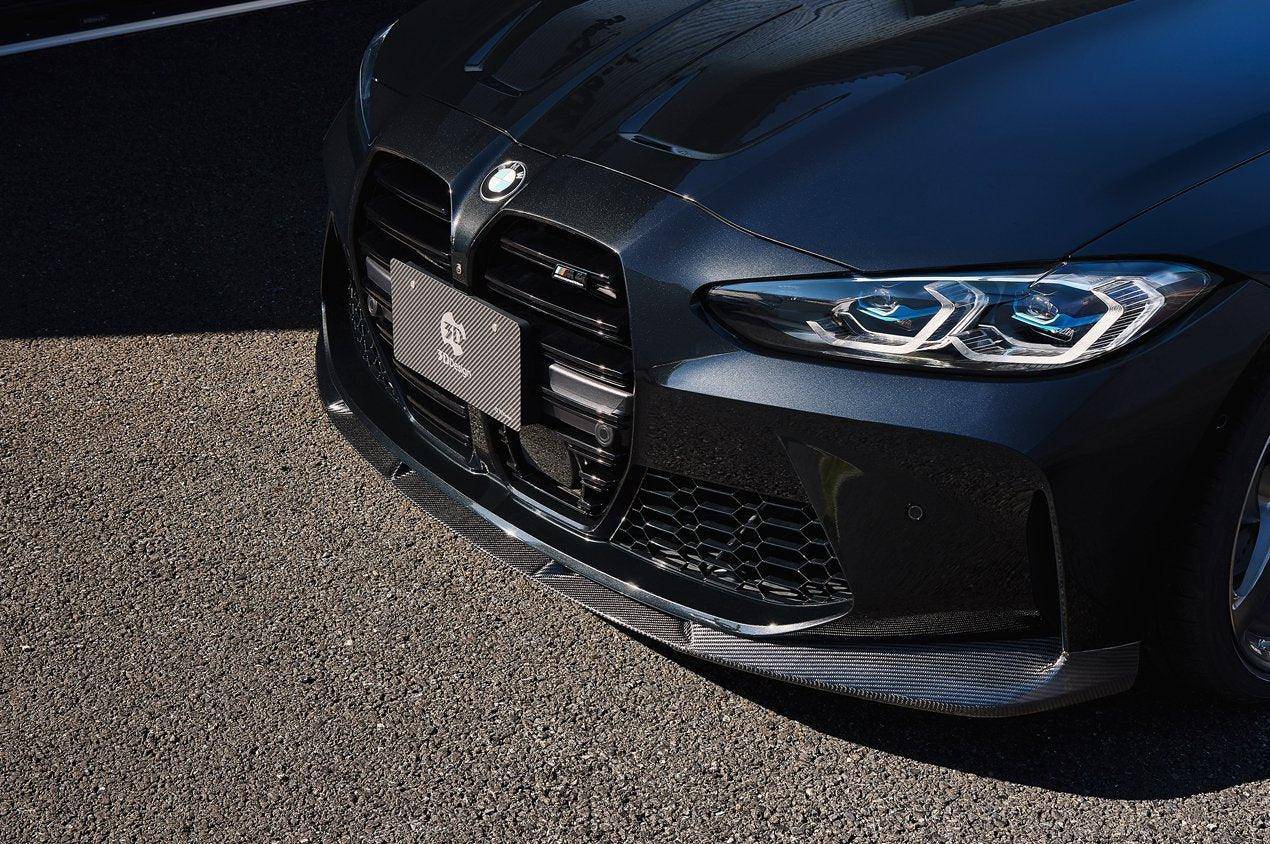 3DDesign Carbon Fibre Front Splitter for BMW M3 & M4 (2020+, G80 G81 G82 G83) - AUTOID - Front Lips & Splitters - 3DDesign