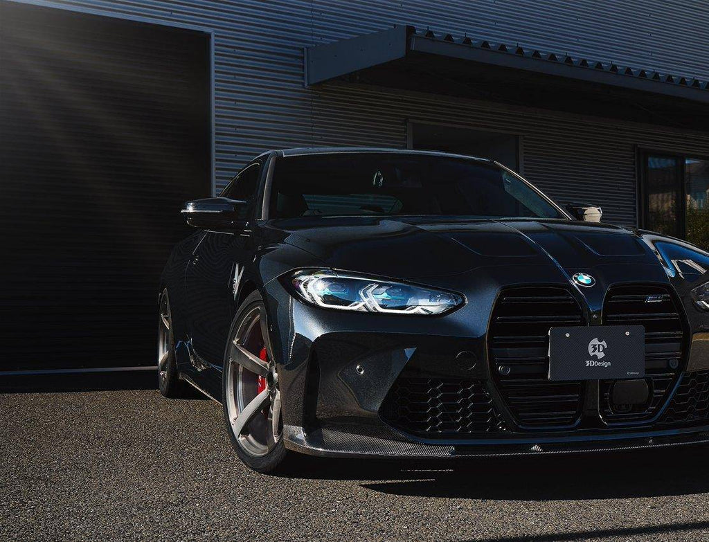 3DDesign Carbon Fibre Front Splitter for BMW M3 & M4 (2020+, G80 G81 G82 G83) - AUTOID - Front Lips & Splitters - 3DDesign