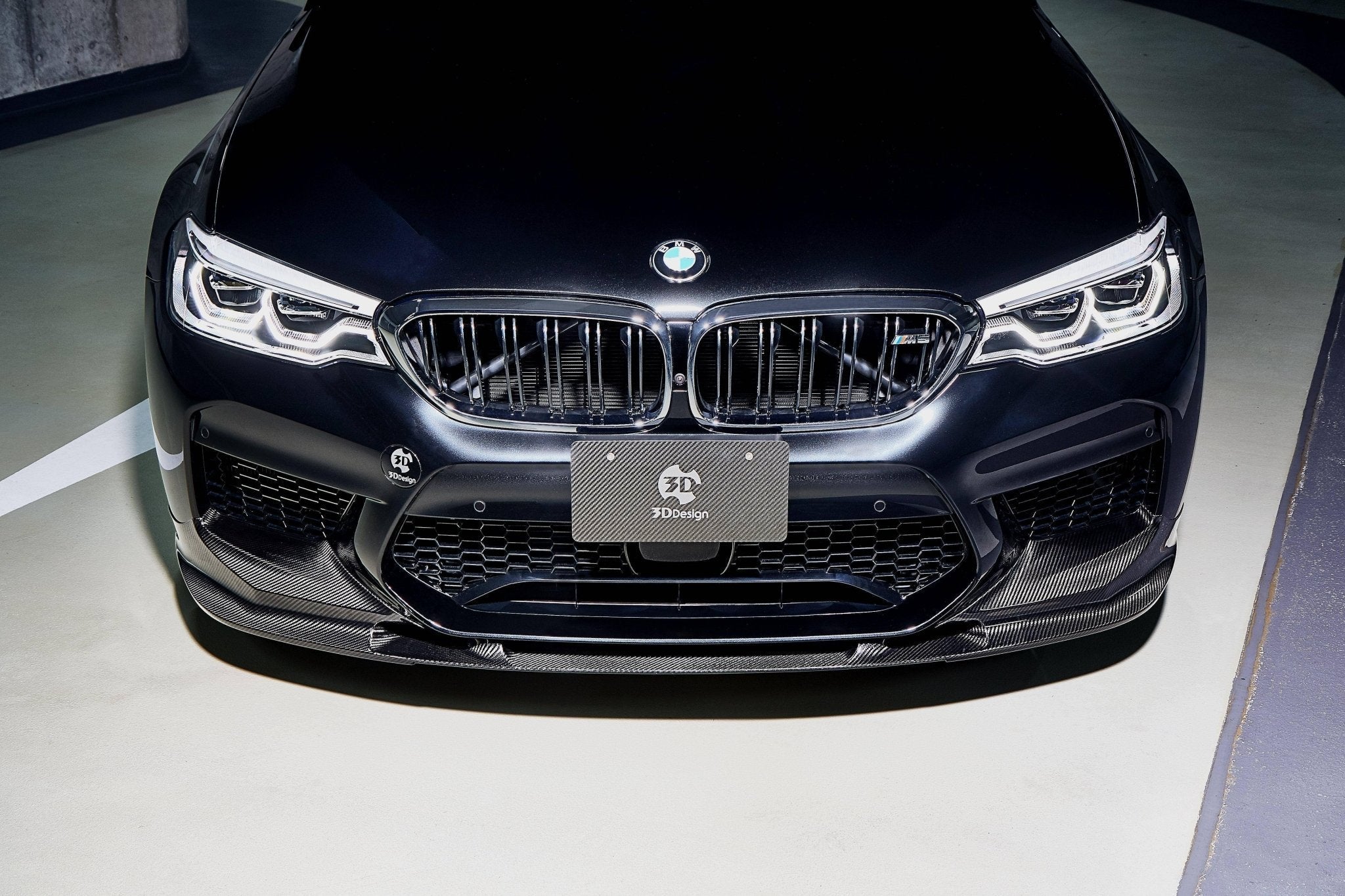 3DDesign Carbon Fibre Front Splitter for BMW M5 (2017-2020, F90) - AUTOID® - Front Lips & Splitters - 3DDesign
