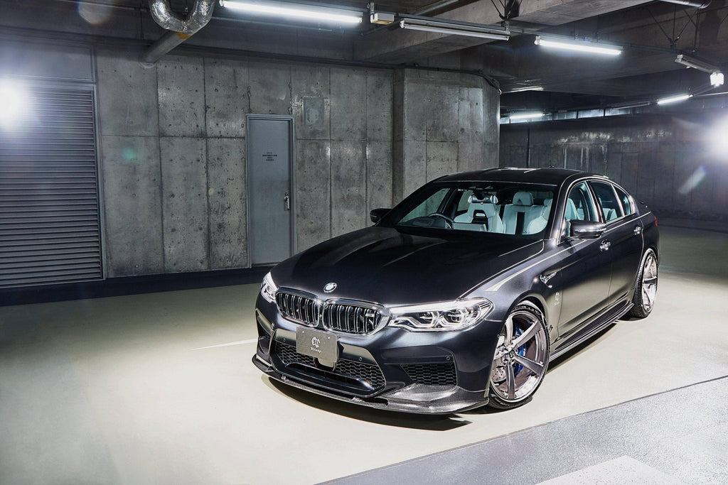 3DDesign Carbon Fibre Front Splitter for BMW M5 (2017-2020, F90) - AUTOID® - Front Lips & Splitters - 3DDesign