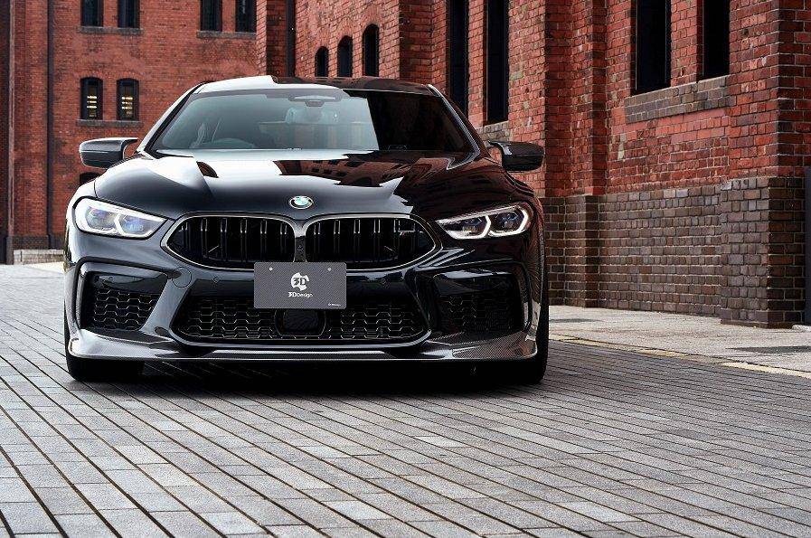 3DDesign Carbon Fibre Front Splitter for BMW M8 (2019+, F91 F92 F93) - AUTOID - Front Lips & Splitters - 3DDesign