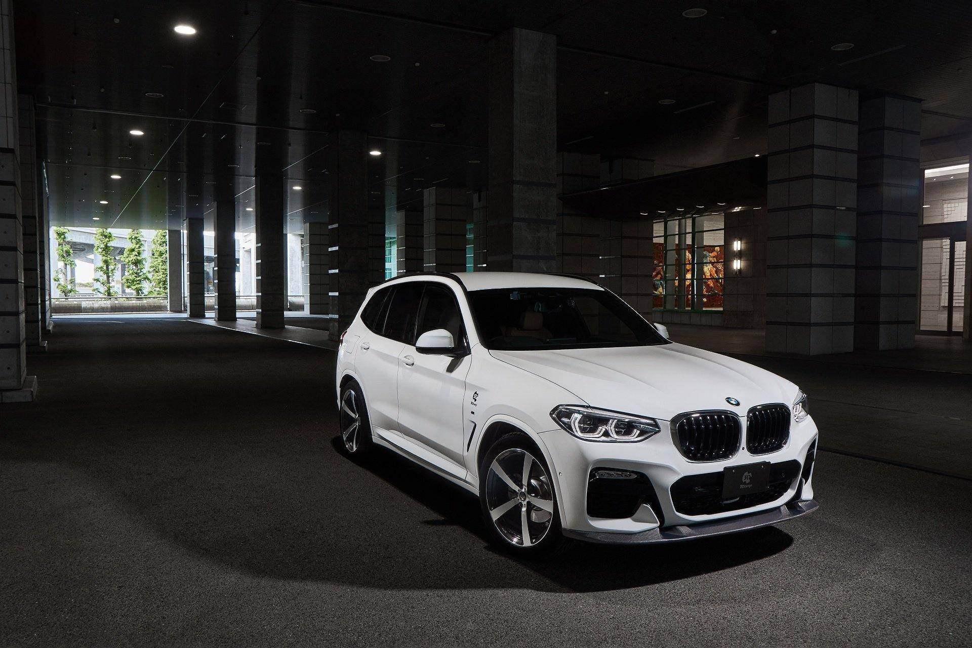 3DDesign Carbon Fibre Front Splitter for BMW X3 Pre-LCI (2018-2021, G01) - AUTOID® - Front Lips & Splitters - 3DDesign