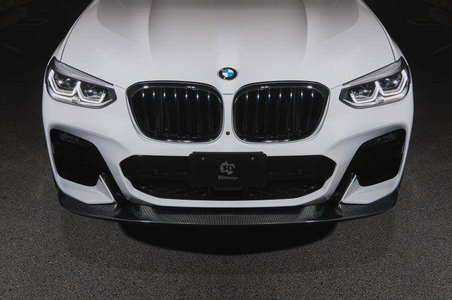 3DDesign Carbon Fibre Front Splitter for BMW X3 Pre-LCI (2018-2021, G01) - AUTOID® - Front Lips & Splitters - 3DDesign