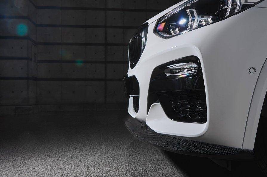 3DDesign Carbon Fibre Front Splitter for BMW X3 Pre-LCI (2018-2021, G01) - AUTOID® - Front Lips & Splitters - 3DDesign