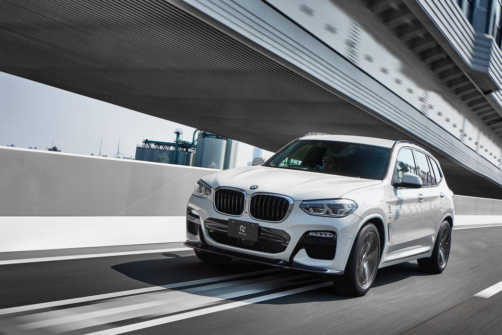 3DDesign Carbon Fibre Front Splitter for BMW X3 Pre-LCI (2018-2021, G01) - AUTOID® - Front Lips & Splitters - 3DDesign