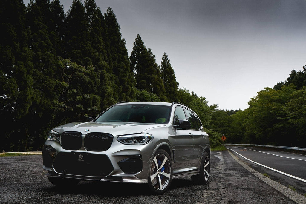 3DDesign Carbon Fibre Front Splitter for BMW X3M & X4M Pre-LCI (2019-2022, F97 F98) - AUTOID® - Front Lips & Splitters - 3DDesign