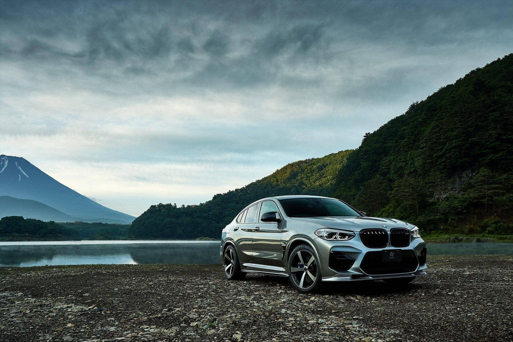 3DDesign Carbon Fibre Front Splitter for BMW X3M & X4M Pre-LCI (2019-2022, F97 F98) - AUTOID® - Front Lips & Splitters - 3DDesign