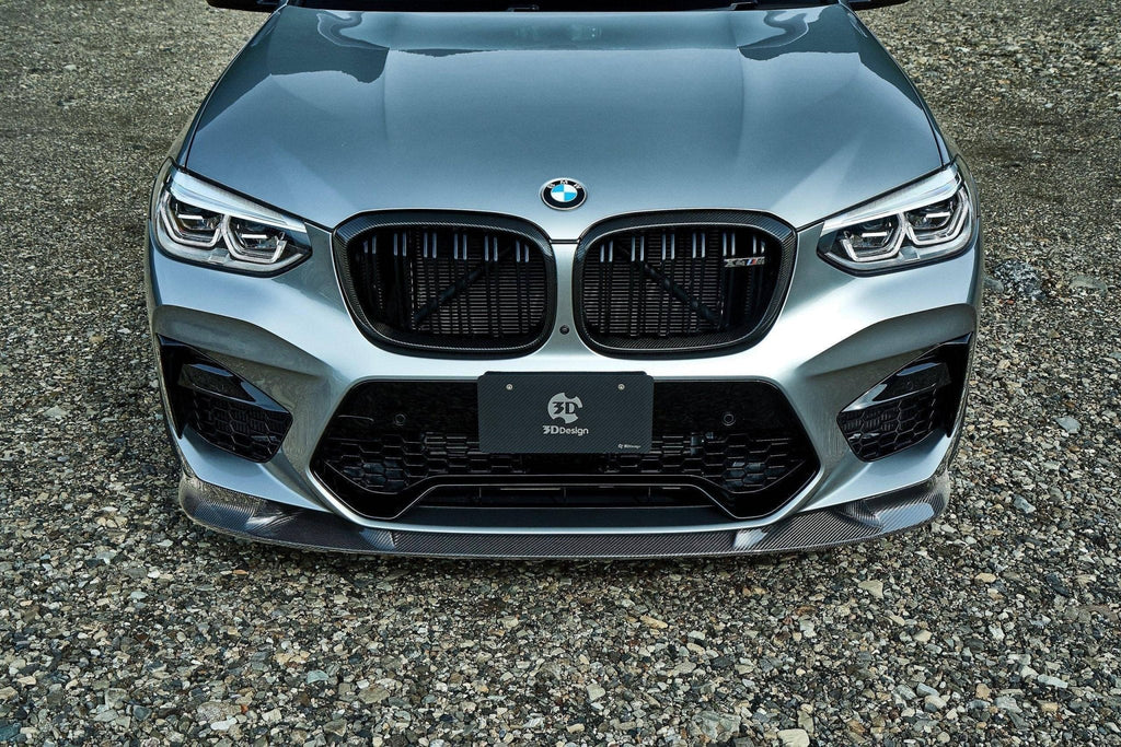 3DDesign Carbon Fibre Front Splitter for BMW X3M & X4M Pre-LCI (2019-2022, F97 F98) - AUTOID® - Front Lips & Splitters - 3DDesign