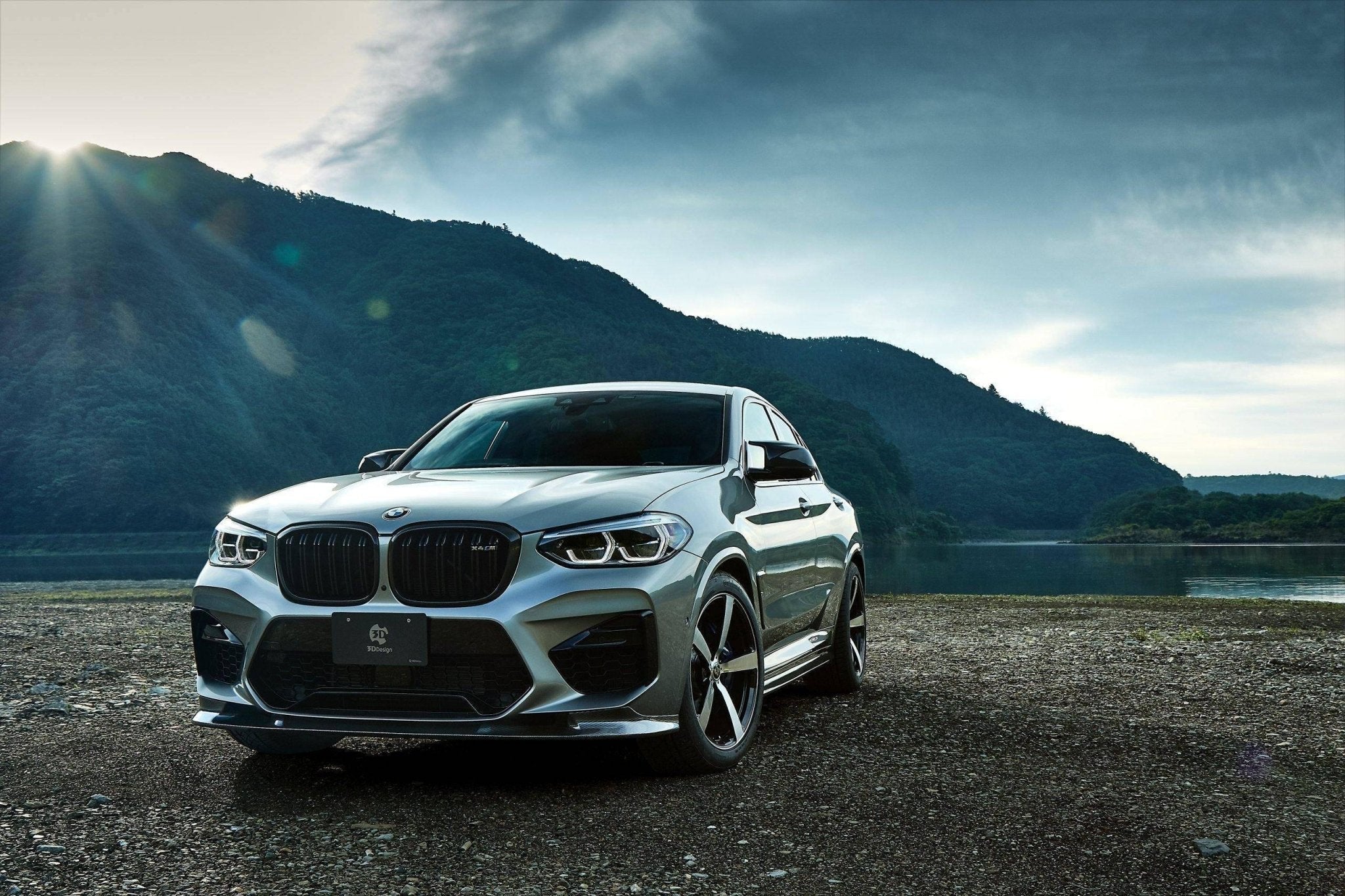 3DDesign Carbon Fibre Front Splitter for BMW X3M & X4M Pre-LCI (2019-2022, F97 F98) - AUTOID® - Front Lips & Splitters - 3DDesign