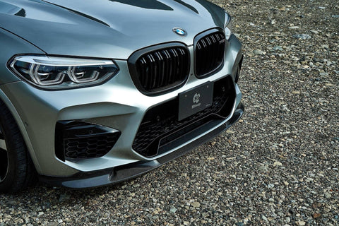3DDesign Carbon Fibre Front Splitter for BMW X3M & X4M Pre-LCI (2019-2022, F97 F98) - AUTOID® - Front Lips & Splitters - 3DDesign