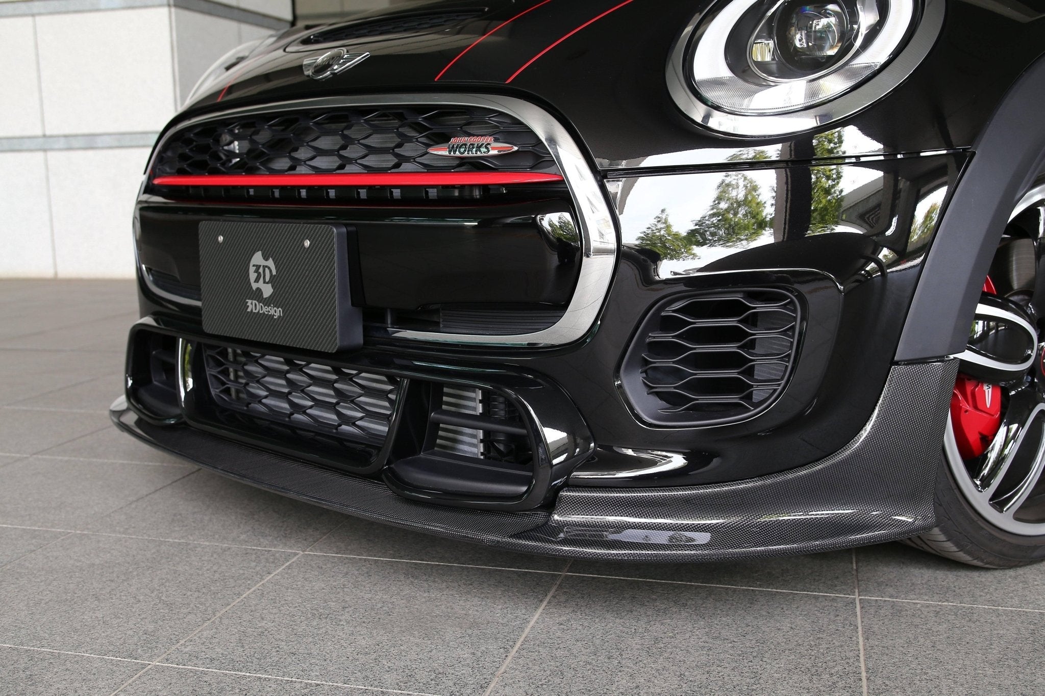 3DDesign Carbon Fibre Front Splitter for MINI Cooper JCW (2015+, F56) - AUTOID® - Front Lips & Splitters - 3DDesign