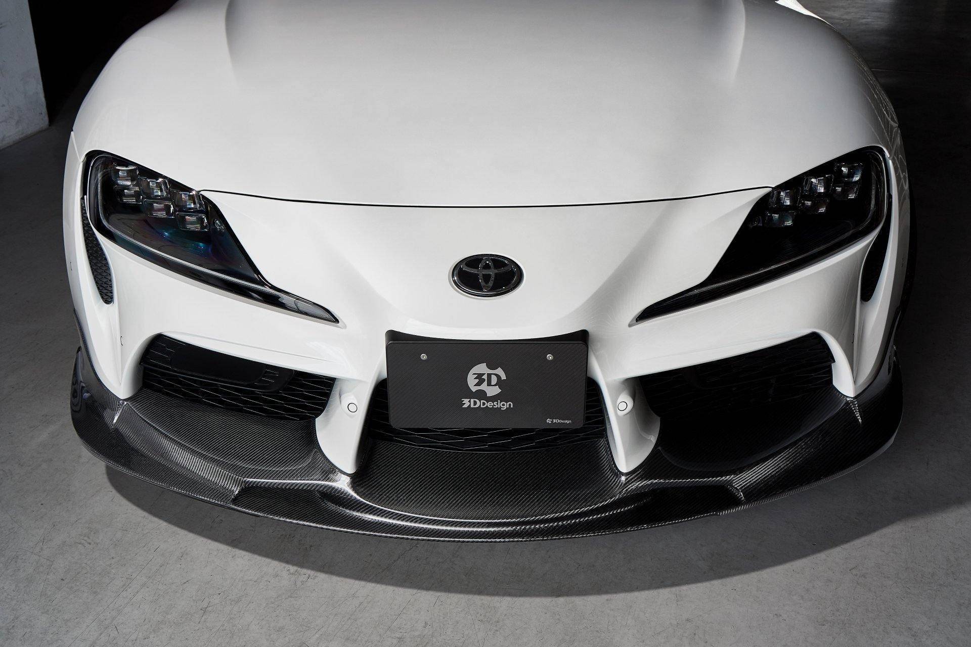 3DDesign Carbon Fibre Front Splitter for Toyota Supra (2019+, J29) - AUTOID - Front Lips & Splitters - 3DDesign