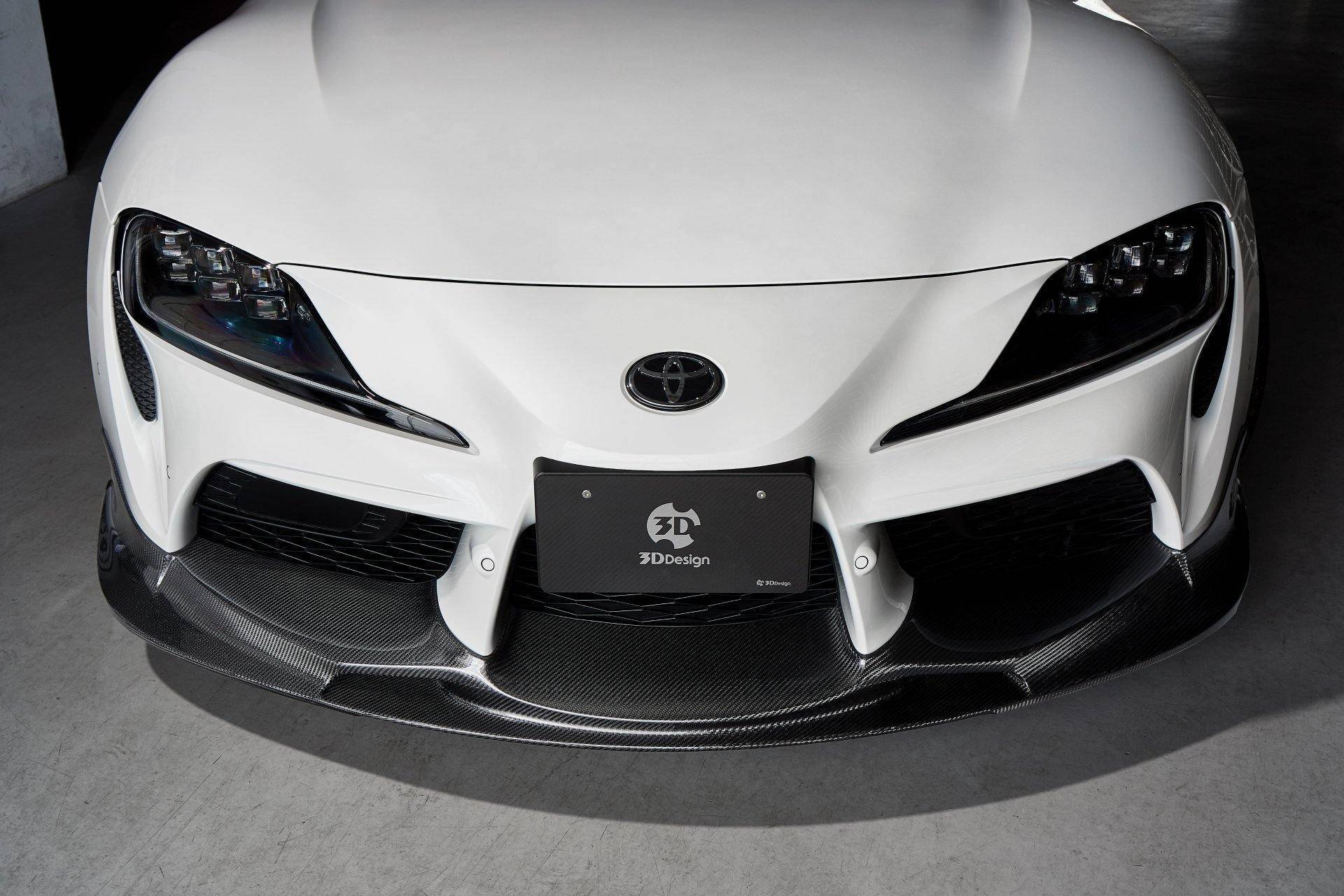 3DDesign Carbon Fibre Front Splitter for Toyota Supra (2019+, J29) - AUTOID® - Front Lips & Splitters - 3DDesign