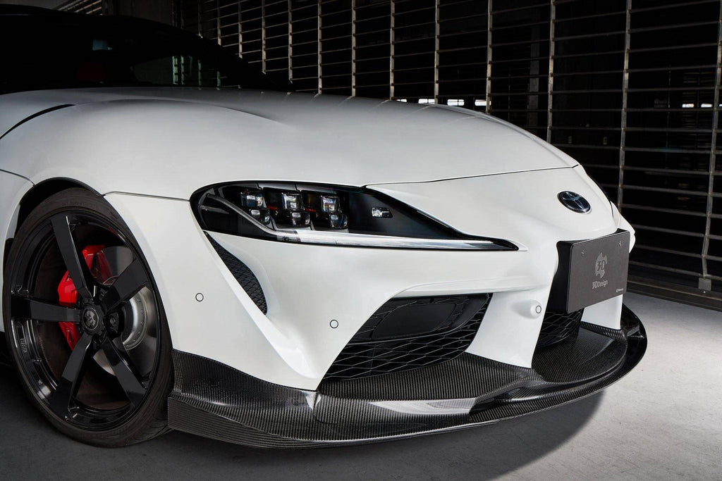 3DDesign Carbon Fibre Front Splitter for Toyota Supra (2019+, J29) - AUTOID® - Front Lips & Splitters - 3DDesign