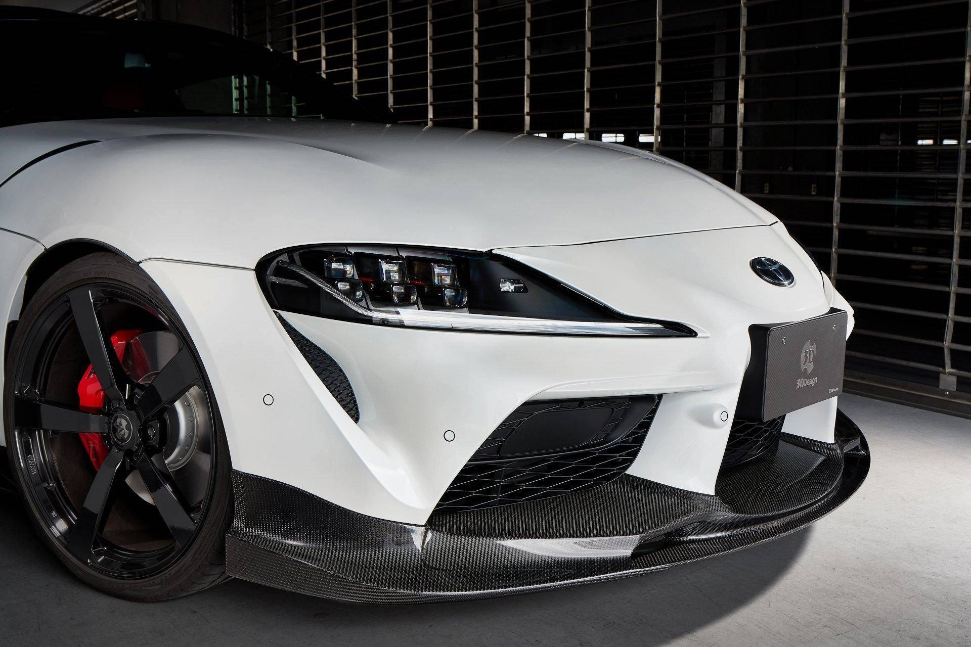 3DDesign Carbon Fibre Front Splitter for Toyota Supra (2019+, J29) - AUTOID® - Front Lips & Splitters - 3DDesign
