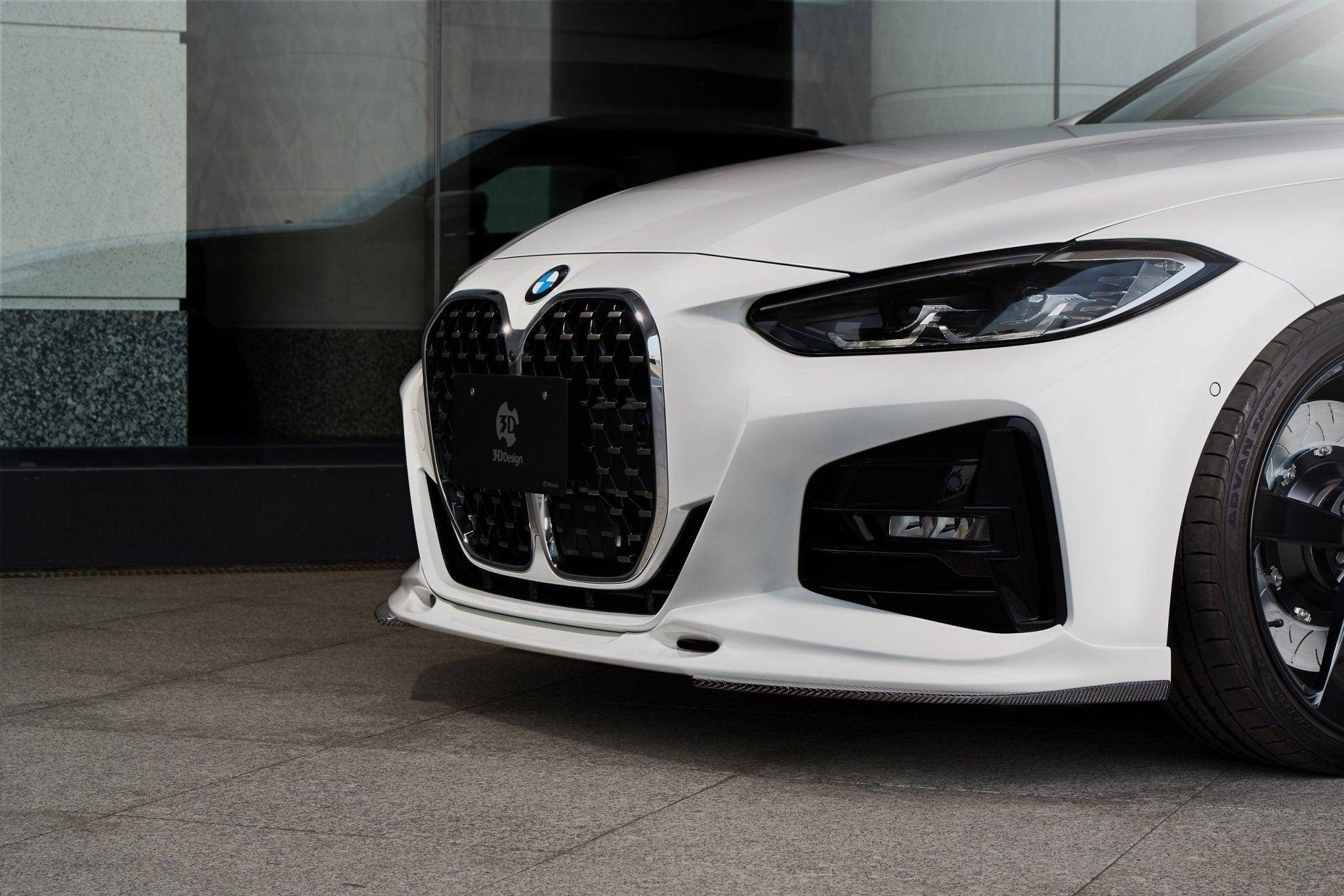 3DDesign Carbon Fibre Front Under Splitters for BMW 4 Series (2020+, G22 G23) - AUTOID - Front Lips & Splitters - 3DDesign