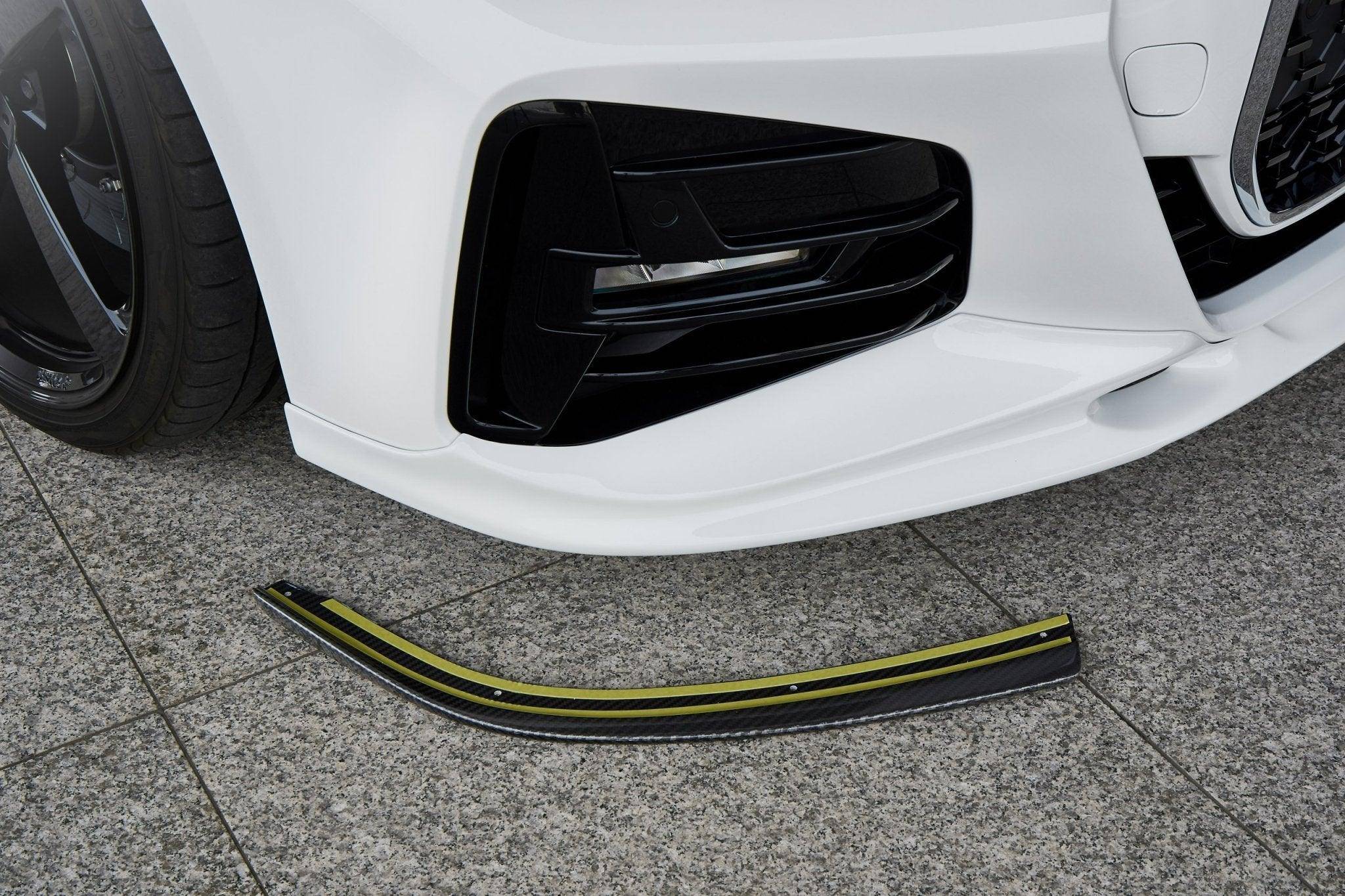 3DDesign Carbon Fibre Front Under Splitters for BMW 4 Series (2020+, G22 G23) - AUTOID - Front Lips & Splitters - 3DDesign