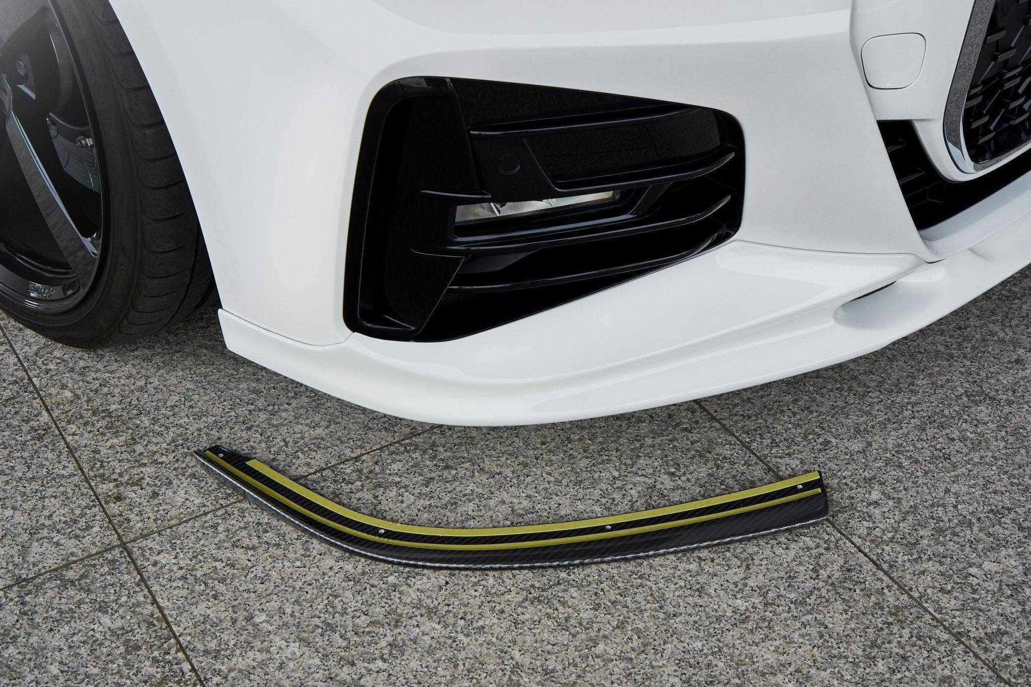 3DDesign Carbon Fibre Front Under Splitters for BMW 4 Series (2020+, G22 G23) - AUTOID® - Front Lips & Splitters - 3DDesign