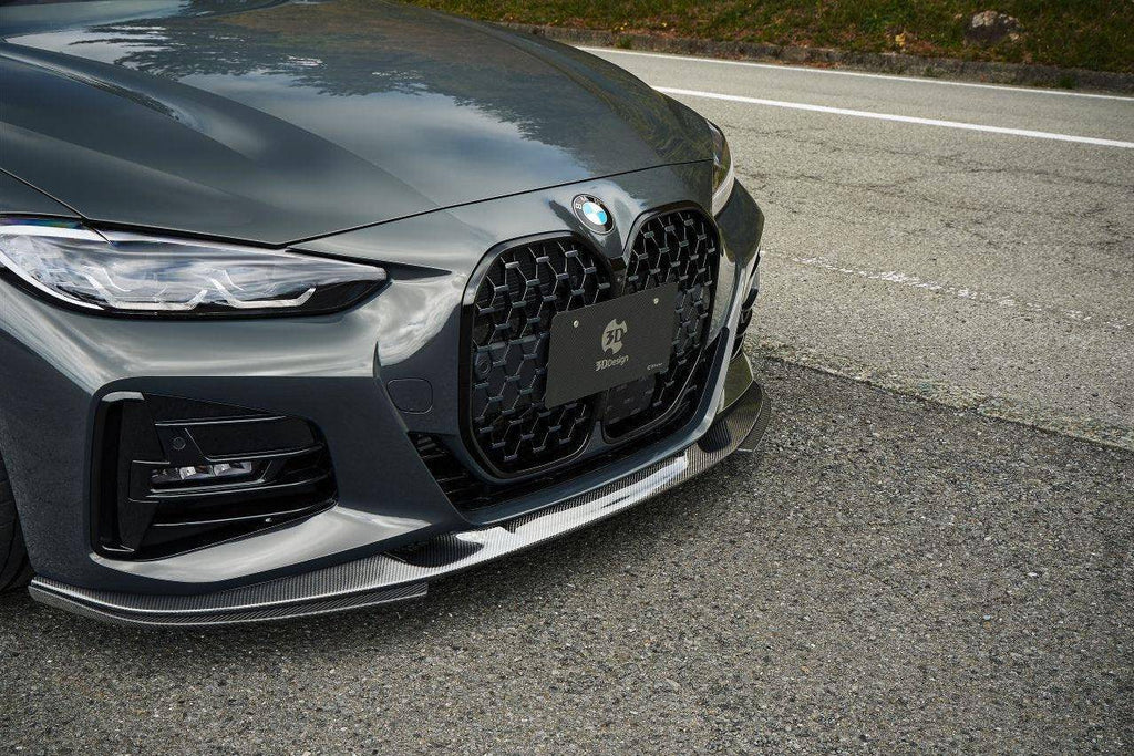 3DDesign Carbon Fibre Front Under Splitters for BMW 4 Series (2020+, G22 G23) - AUTOID® - Front Lips & Splitters - 3DDesign