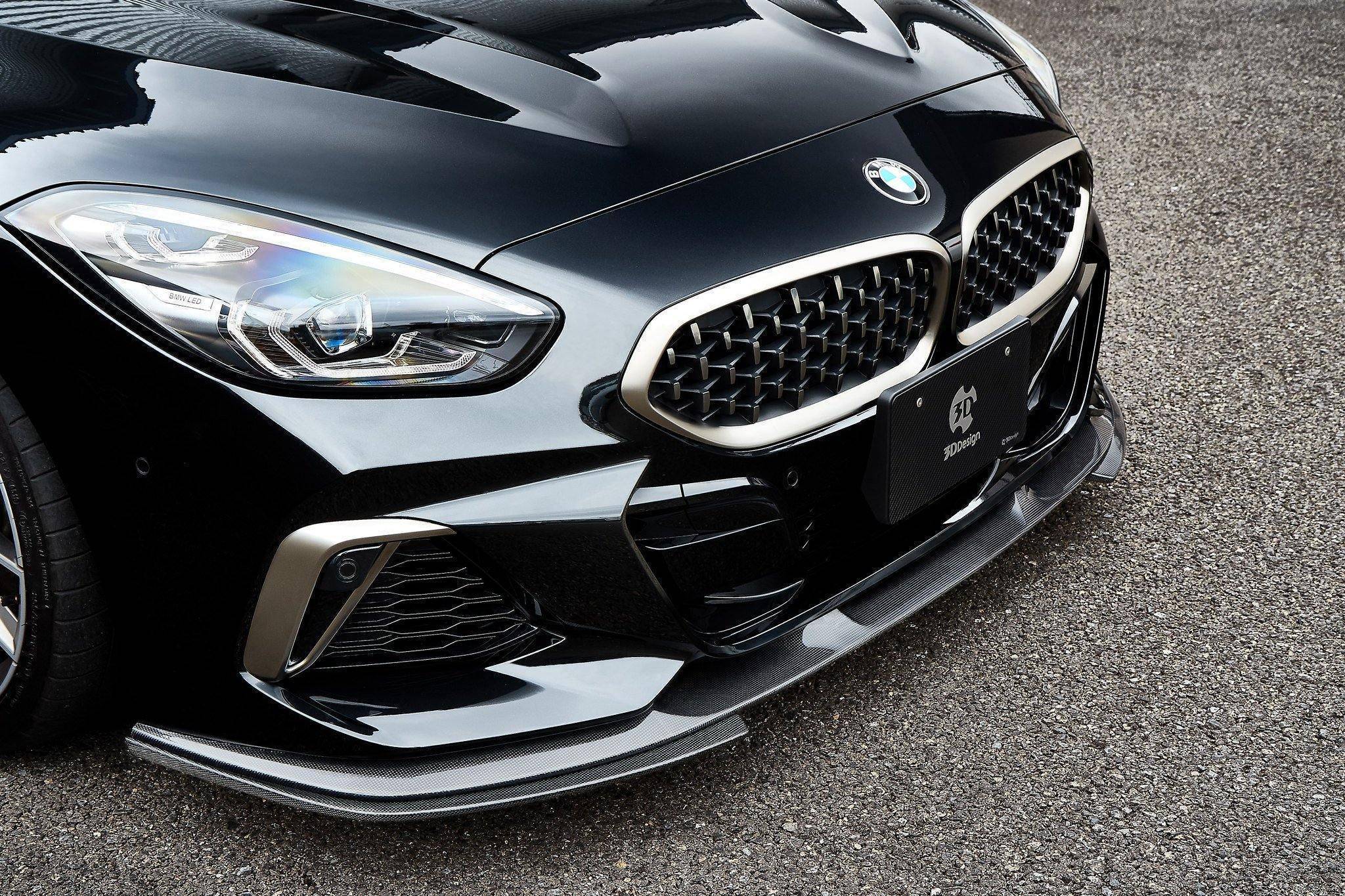 3DDesign Carbon Fibre Front Under Splitters for BMW Z4 (2019+, G29) - AUTOID - Front Lips & Splitters - 3DDesign