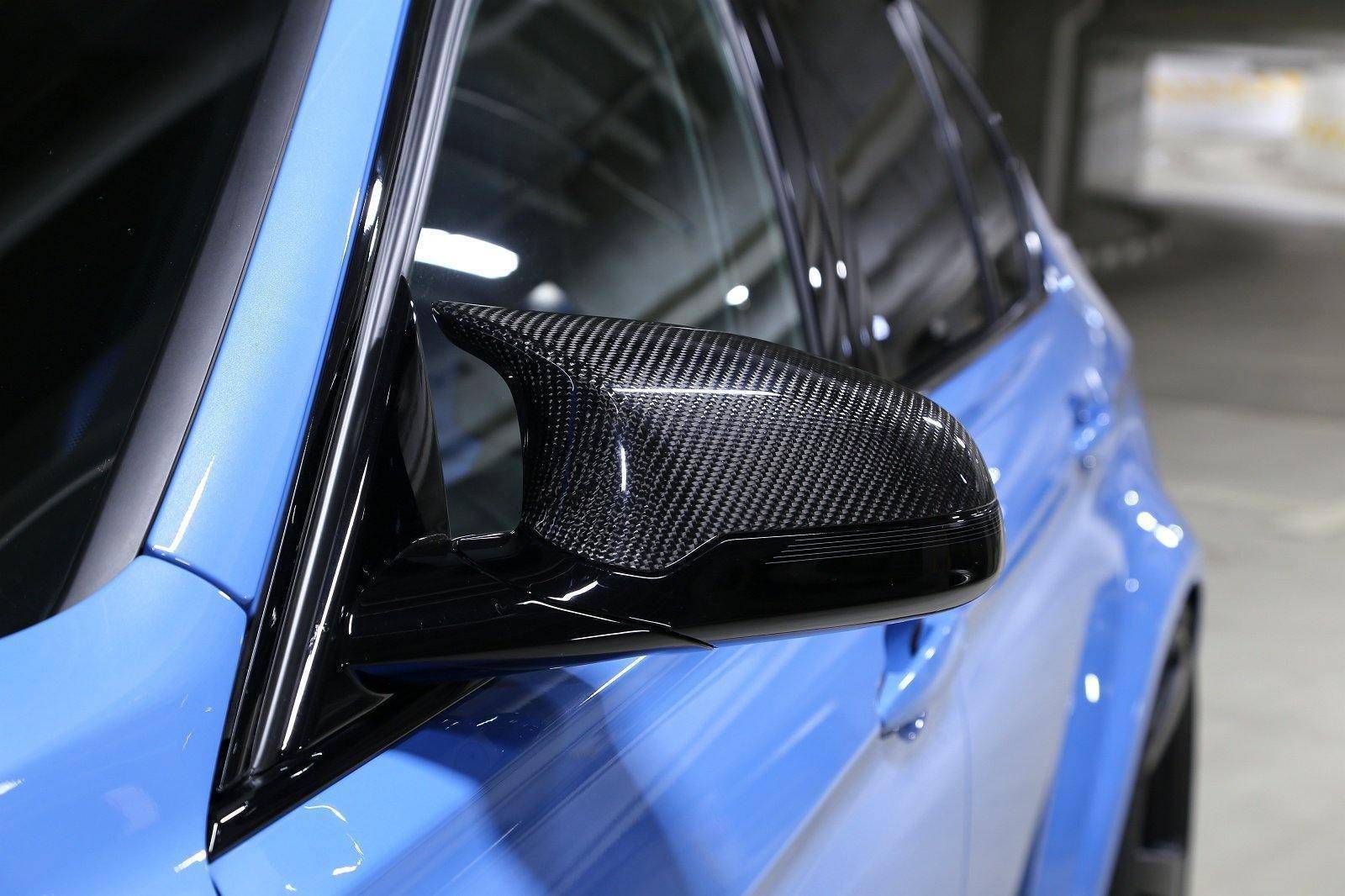 3DDesign Carbon Fibre Mirror Covers for BMW M3 & M4 (2014 - 2020, F80 F82) - AUTOID - Mirror Covers - 3DDesign