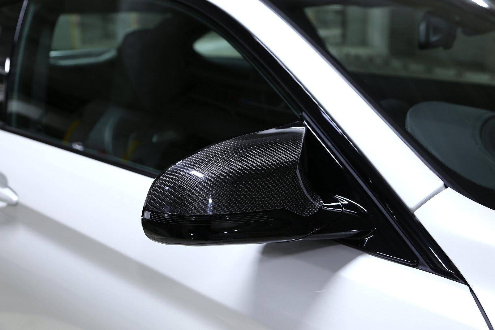 3DDesign Carbon Fibre Mirror Covers for BMW M3 & M4 (2014-2020, F80 F82) - AUTOID® - Mirror Covers - 3DDesign