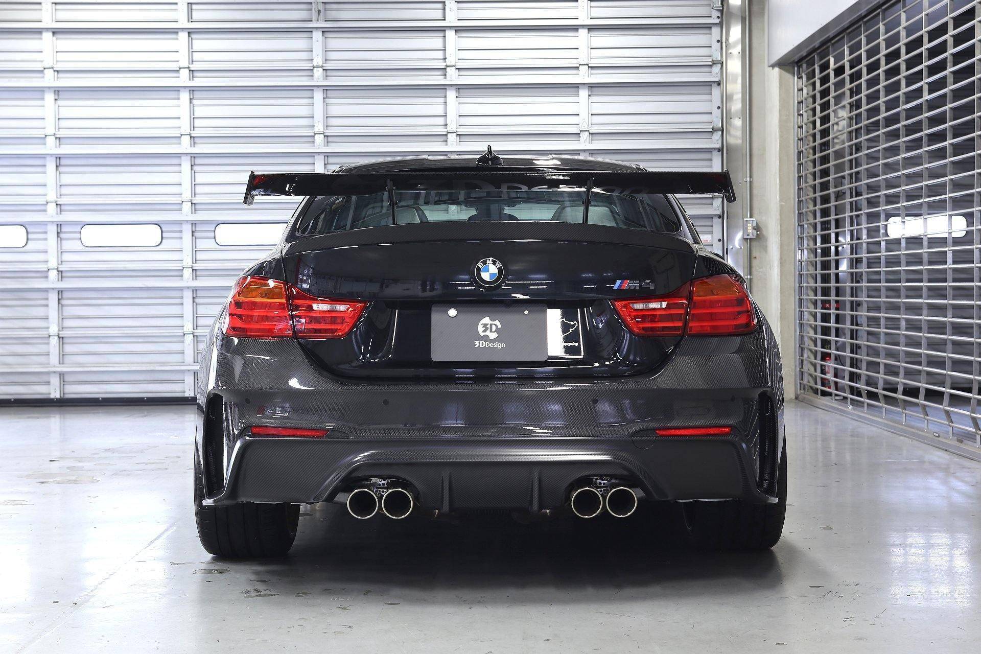 3DDesign Carbon Fibre Rear Bumper for BMW M4 (2015 - 2020, F82 F83) - AUTOID - Front & Rear Bumpers - 3DDesign