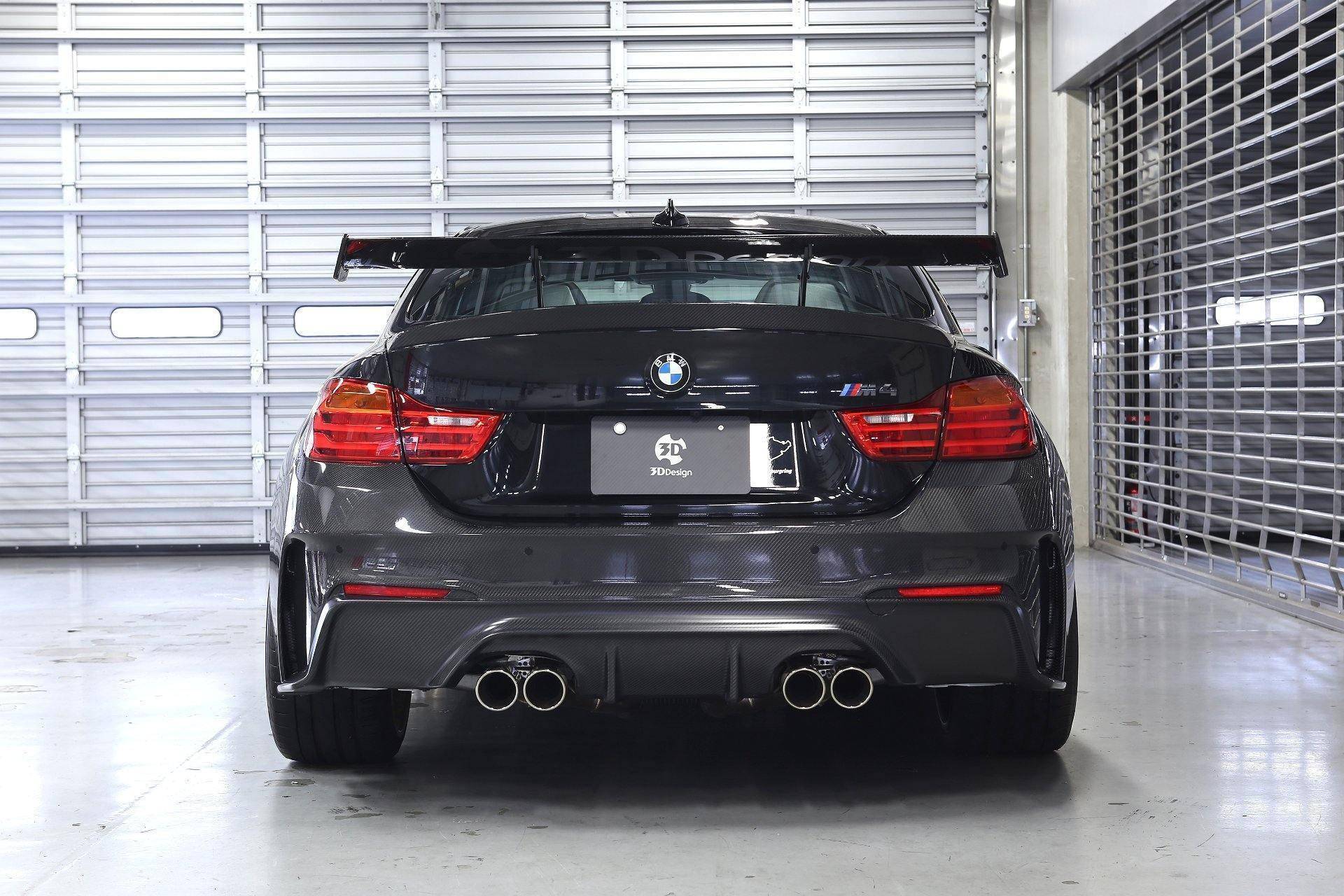 3DDesign Carbon Fibre Rear Bumper for BMW M4 (2015-2020, F82 F83) - AUTOID® - Front & Rear Bumpers - 3DDesign