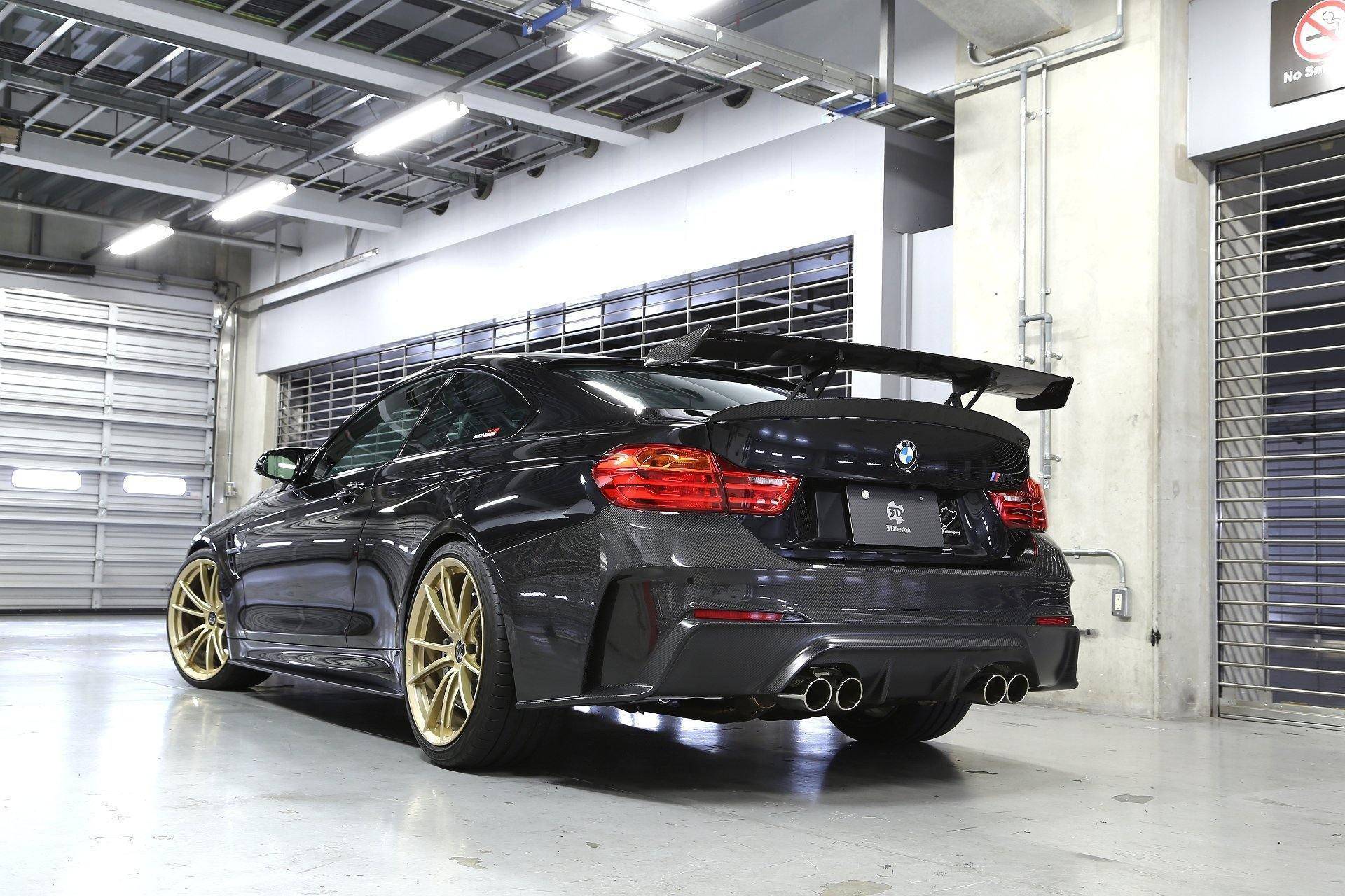 3DDesign Carbon Fibre Rear Bumper for BMW M4 (2015-2020, F82 F83) - AUTOID® - Front & Rear Bumpers - 3DDesign
