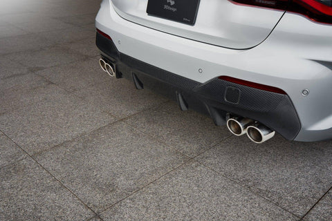 3DDesign Carbon Fibre Rear Diffuser for BMW 4 Series (2020+, G22 G23) - AUTOID® - Rear Diffusers - 3DDesign