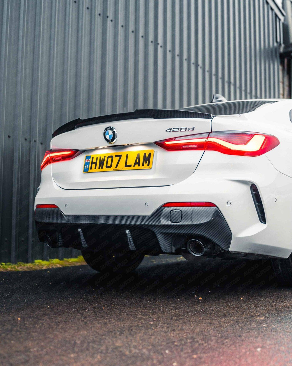3DDesign Carbon Fibre Rear Diffuser for BMW 4 Series (2020+, G22 G23) - AUTOID® - Rear Diffusers - 3DDesign