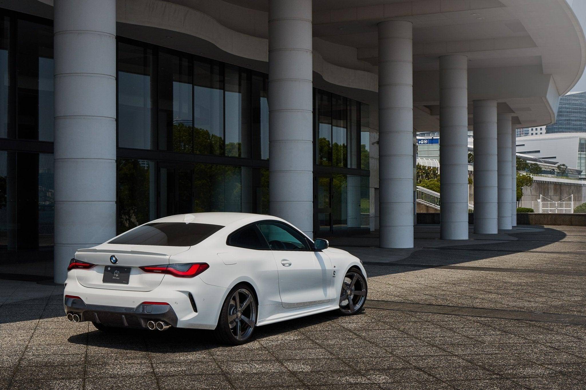 3DDesign Carbon Fibre Rear Diffuser for BMW 4 Series (2020+, G22 G23) - AUTOID® - Rear Diffusers - 3DDesign